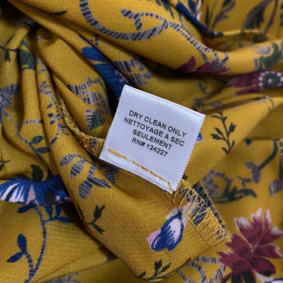 Misa Los Angeles Yasaman Wrap Dress Yellow Large - Picture 7 of 8